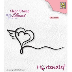 (SIL092)Nellie`s Choice Clearstamp - Hearts