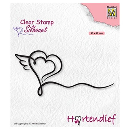 (SIL092)Nellie`s Choice Clearstamp - Hearts