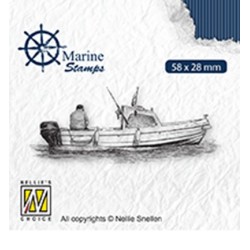 (VCS001)Nellie`s Choice Clearstamp - Maritime Boat