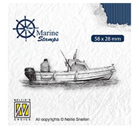 (VCS001)Nellie`s Choice Clearstamp - Maritime Boat