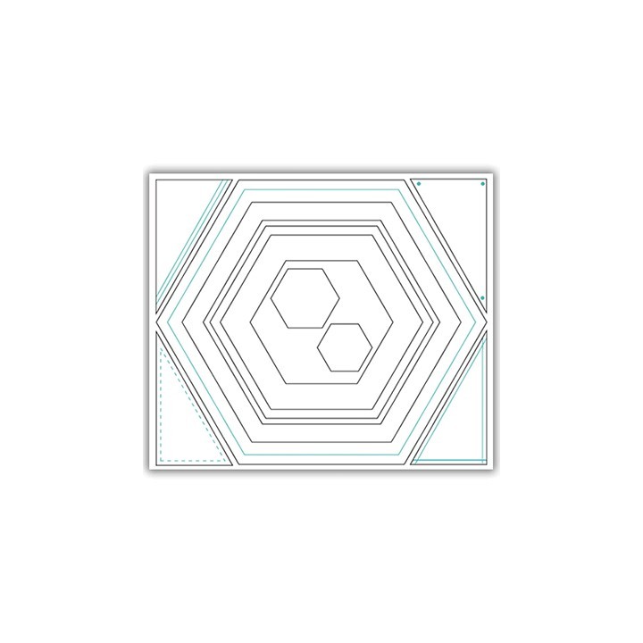 (JHD-CUT-1005)Julie Hickey Die - Hexagon