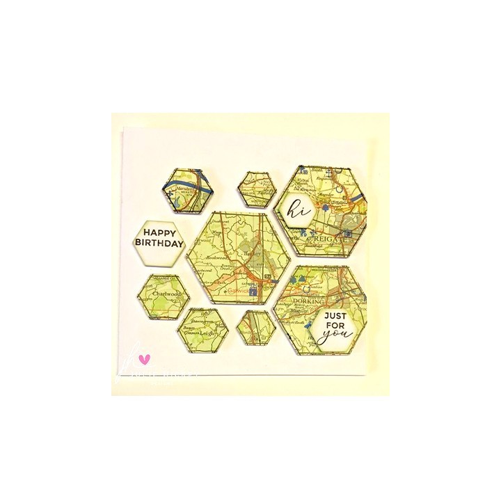 (JHD-CUT-1005)Julie Hickey Die - Hexagon