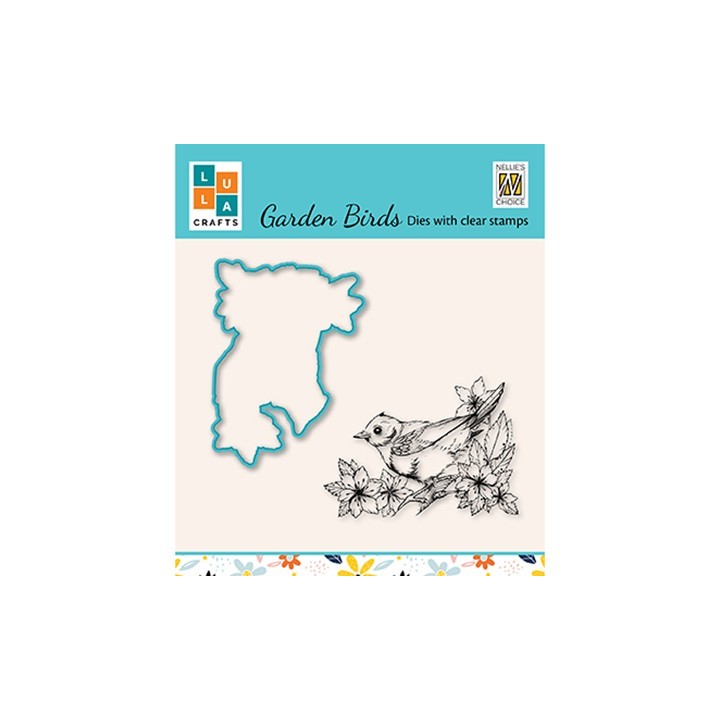 (HDCS010)Snellen Design Clearstamp +dies  - Garden bird-2