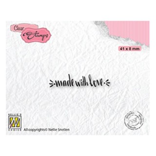 (DTCS031)Nellie's Choice Clear stamps Text Made with love