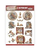 (SB10567)3D Push Out - Amy Design - History of Christmas - Christmas Window