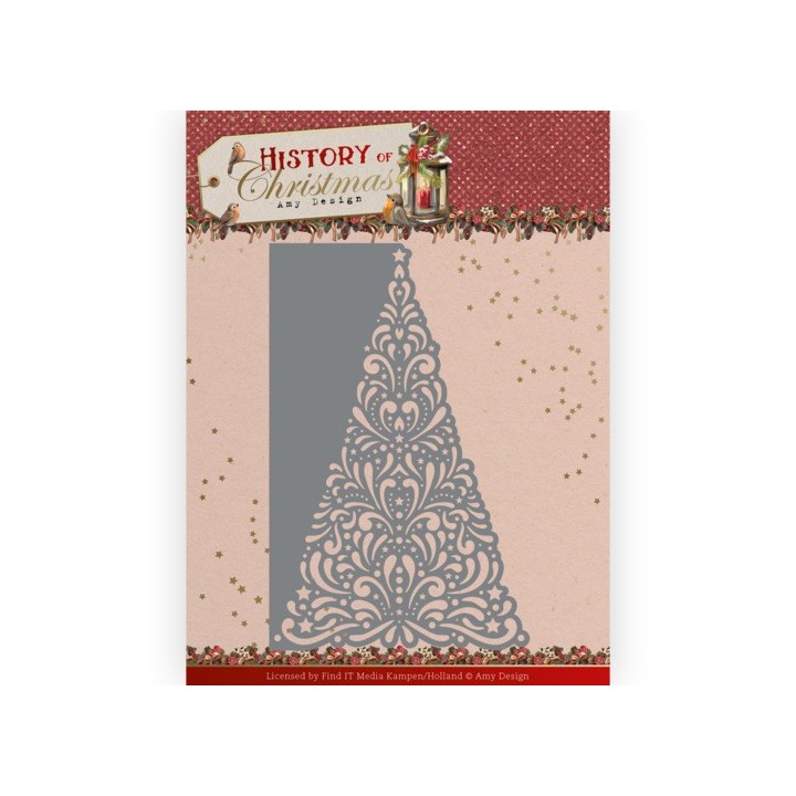 (ADD10246)Dies - Amy Design - History of Christmas - Lacy Christmas Tree