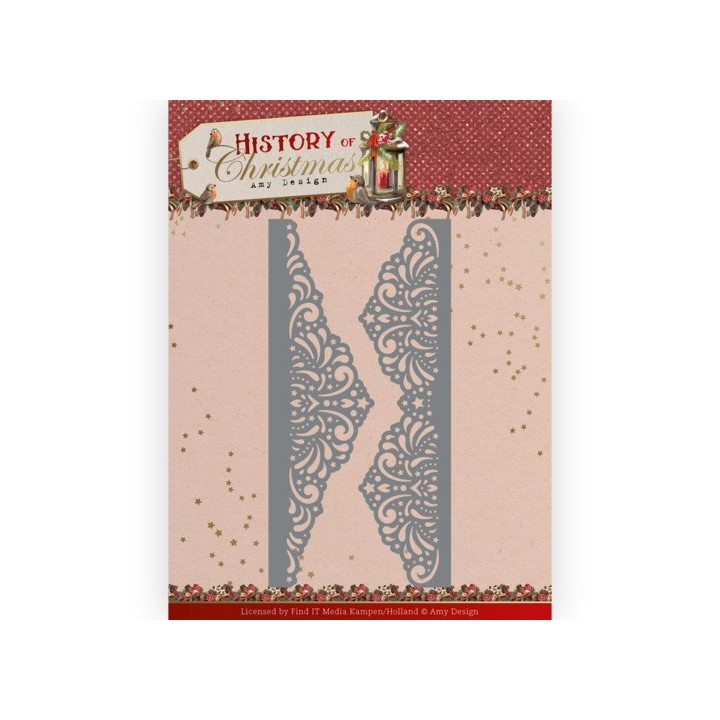 (ADD10247)Dies - Amy Design - History of Christmas - Lacy Christmas Borders