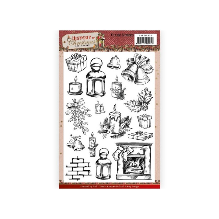 (ADCS10075)Clear Stamps - Amy Design - History of Christmas