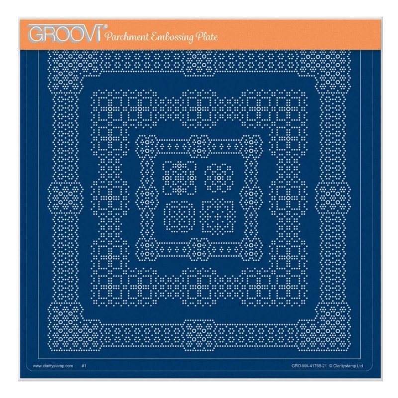 (GRO-PA-41778-24)Groovi Plate A4 EMBOSSED PATTERNS