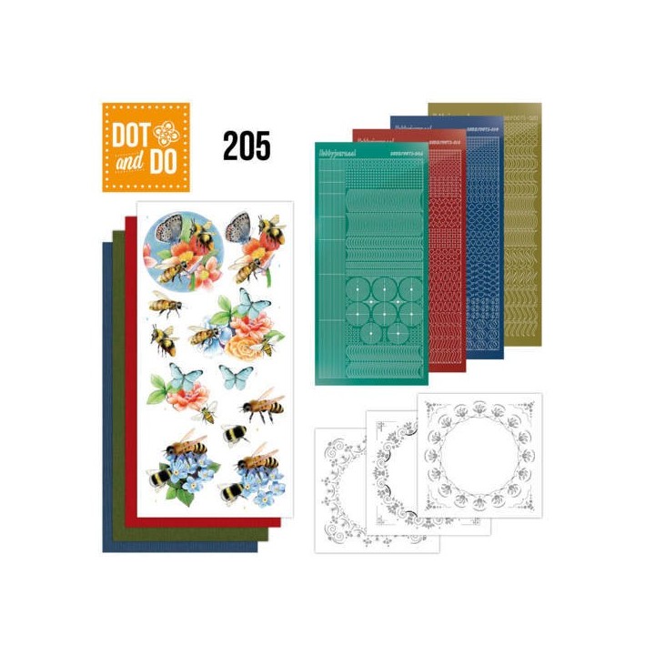 (DODO205)Dot and Do 205 -  Jeanine's Art - Buzzing Bees
