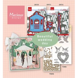(PS8096)Marianne Design Craft stencil: Tiny's Hearts
