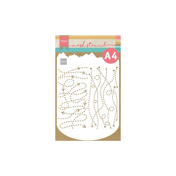 (PS8099)Marianne Design Craft stencil: Slimline travel