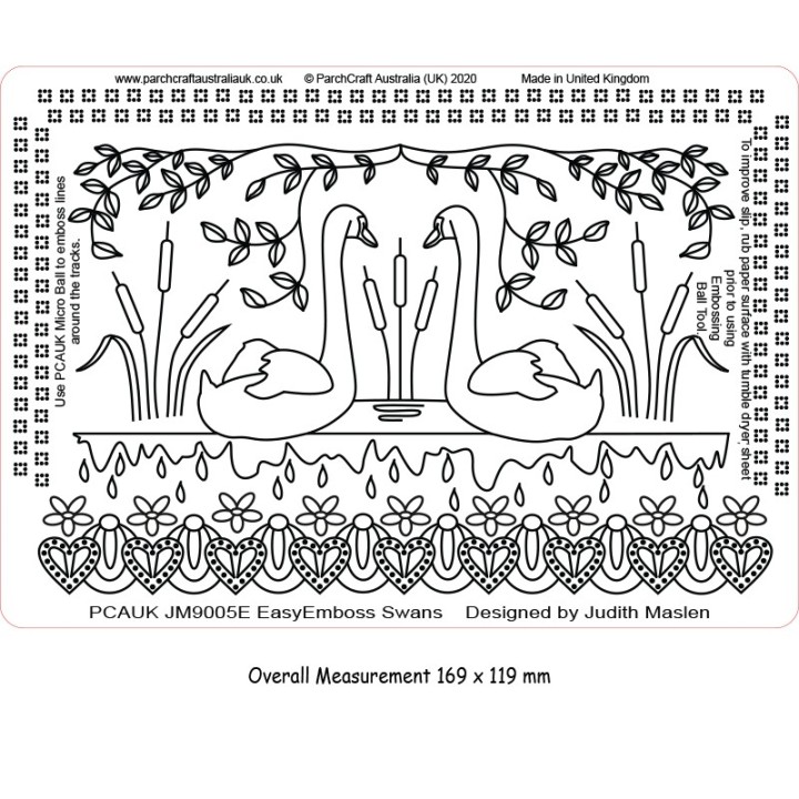 (JM9005E)PCA-UK® - EasyEmboss Swans