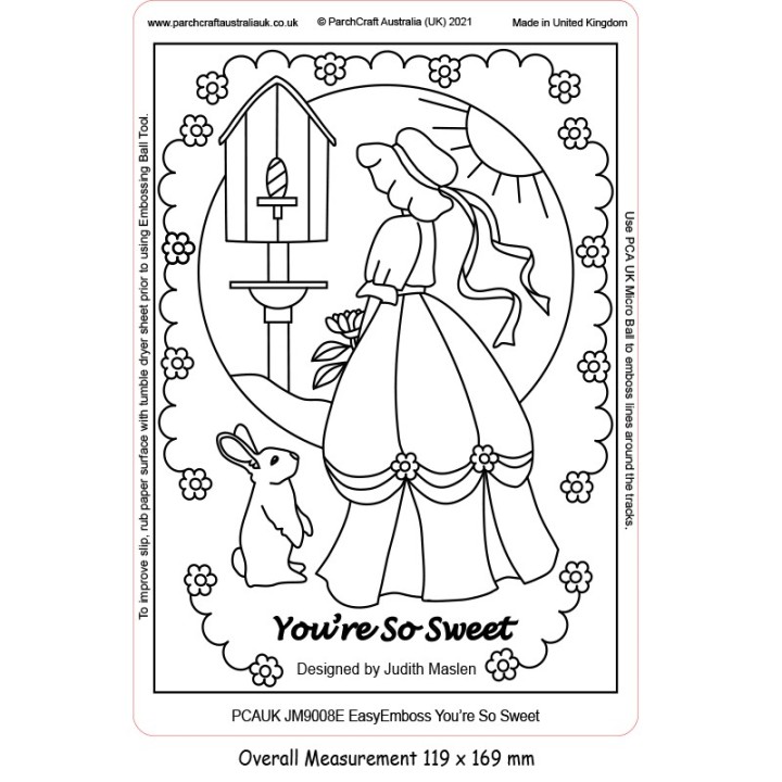 (JM9008E)PCA-UK® - EasyEmboss You’re So Sweet
