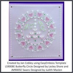 (LS9008E)PCA-UK® - EasyEmboss Butterfly Circles
