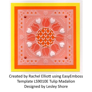 (LS9010E)PCA-UK® - EasyEmboss Tulip Medallion