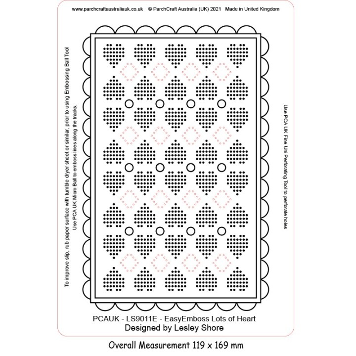 (LS9011E)PCA-UK® - EasyEmboss Lots of Heart