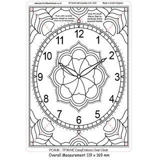 (TP3644E)PCA-UK® - EasyEmboss Oval Clock