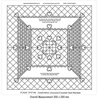 (TP3714E)PCA-UK® - EasyEmboss Oversized Heart Mandala