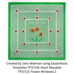 (TP3714E)PCA-UK® - EasyEmboss Oversized Heart Mandala