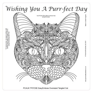 (TP3720E)PCA-UK® - EasyEmboss Tangled Cat