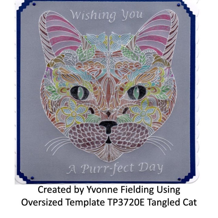 (TP3720E)PCA-UK® - EasyEmboss Tangled Cat