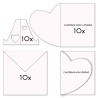 (ACC-CA-31151-XX)FOLDED HEART CARD BLANKS, ENVELOPES & STANDS