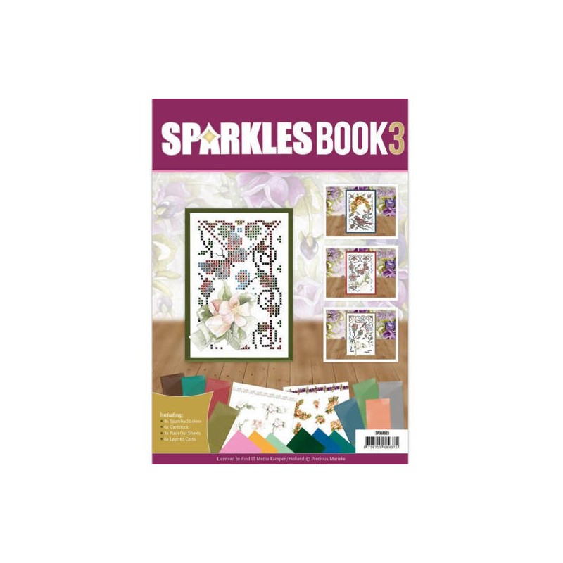 (SPDOA6003)Sparkle Book A6 - 3 - Precious Marieke - Roses