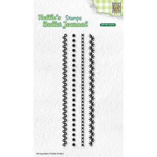 (NBJCS001)Nellie`s Choice Clearstamp - Set of borders-1