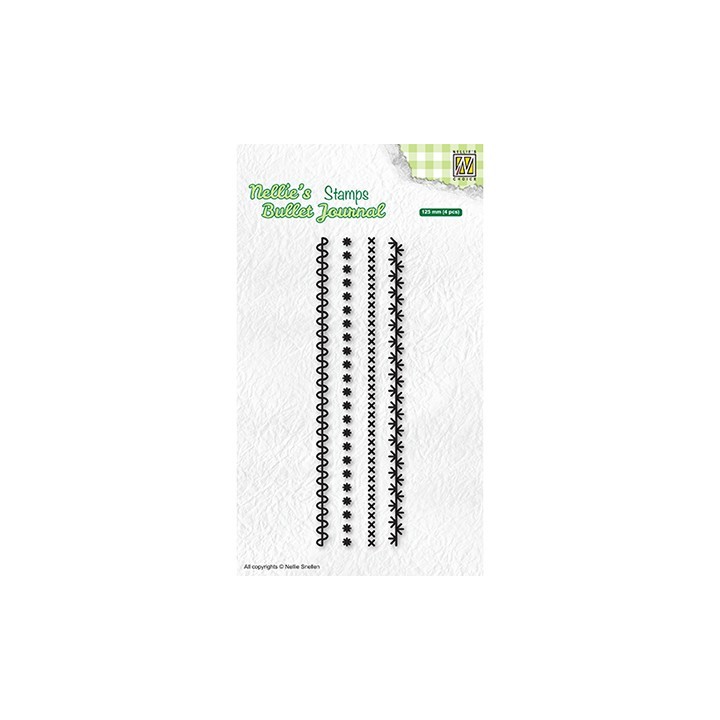 (NBJCS001)Nellie`s Choice Clearstamp - Set of borders-1