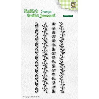 (NBJCS002)Nellie`s Choice Clearstamp - Set of borders-2