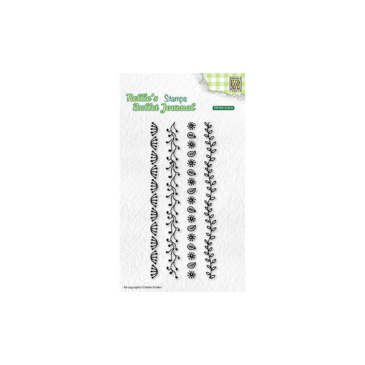 (NBJCS002)Nellie`s Choice Clearstamp - Set of borders-2