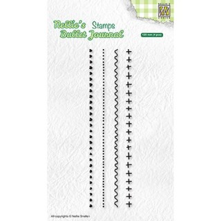 (NBJCS003)Nellie`s Choice Clearstamp - Set of borders-3