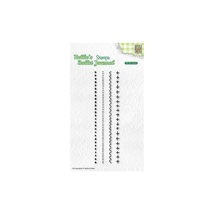 (NBJCS003)Nellie`s Choice Clearstamp - Set of borders-3