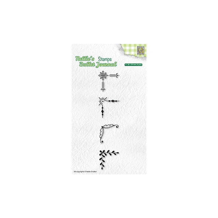 (NBJCS005)Nellie`s Choice Clearstamp - Set of corners-2