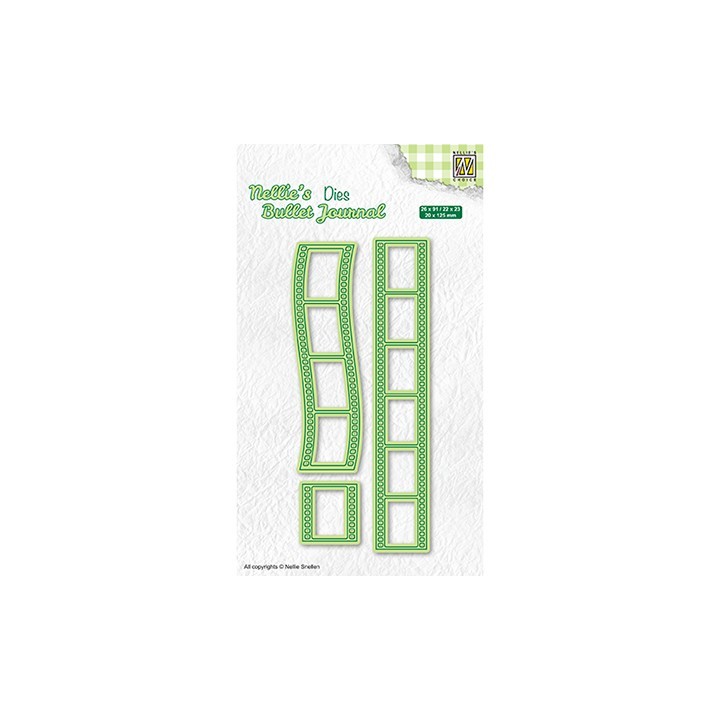 (NBJD004)Nellie's Bullet journal Filmstrip dies