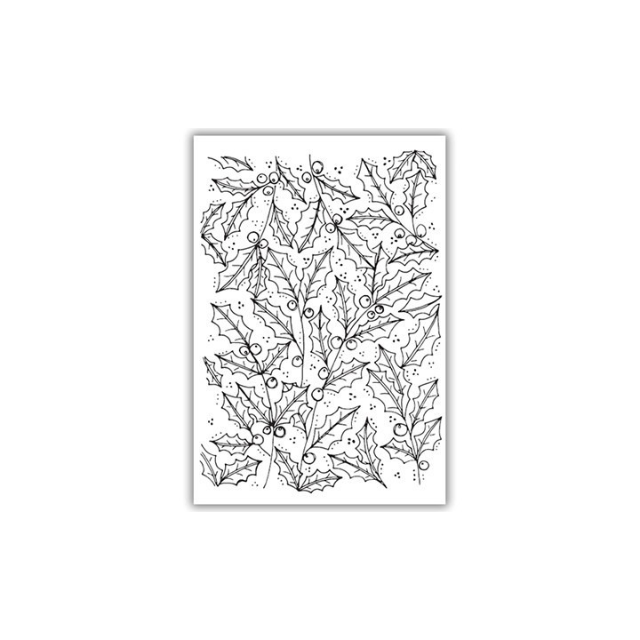 (JHE1051)Julie Hickey Clearstamp - Jolly Holly Christmas