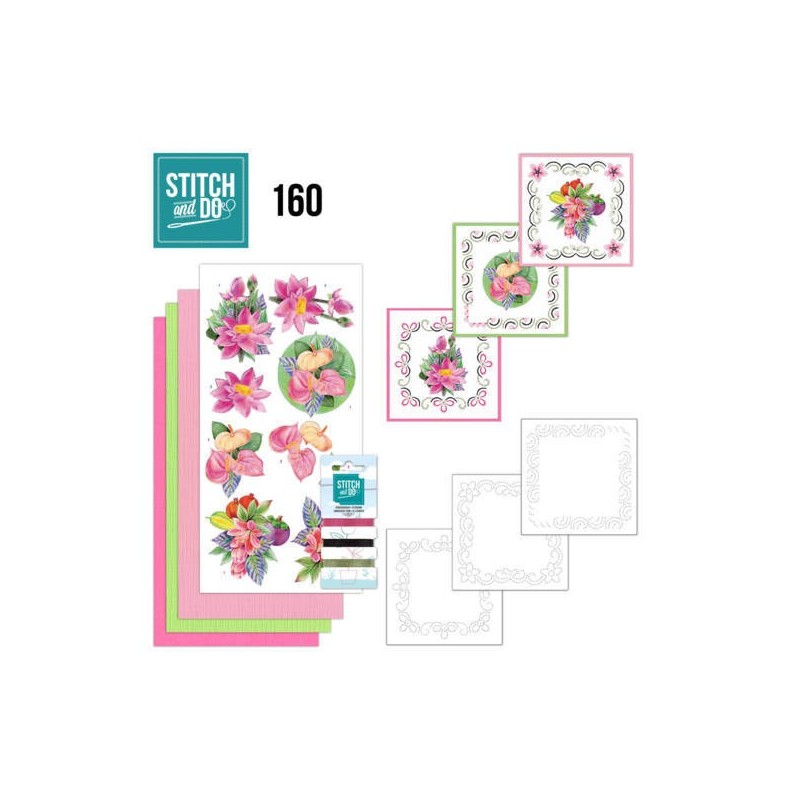 (STDO160)Stitch and Do 160 - Jeanine's Art - Exotic Flowers