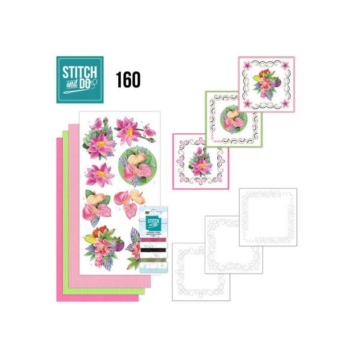 (STDO160)Stitch and Do 160 - Jeanine's Art - Exotic Flowers