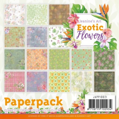 (JAPP10021)Paperpack - Jeanine's Art - Exotic Flowers