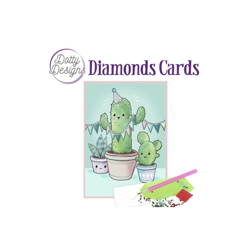 (DDDC1019)Dotty Designs Diamond Cards - Cactus