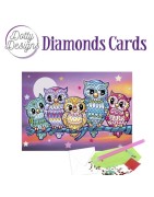 (DDDC1026)Dotty Designs Diamond Cards - Kitschy Owls