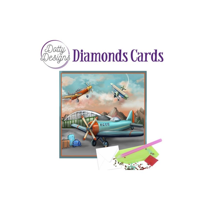 (DDDC1027)Dotty Designs Diamond Cards - Planes
