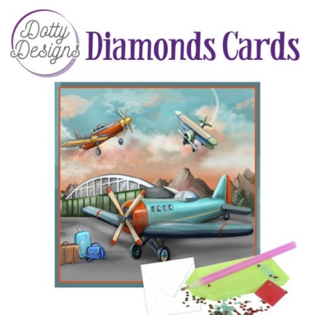 (DDDC1027)Dotty Designs Diamond Cards - Planes