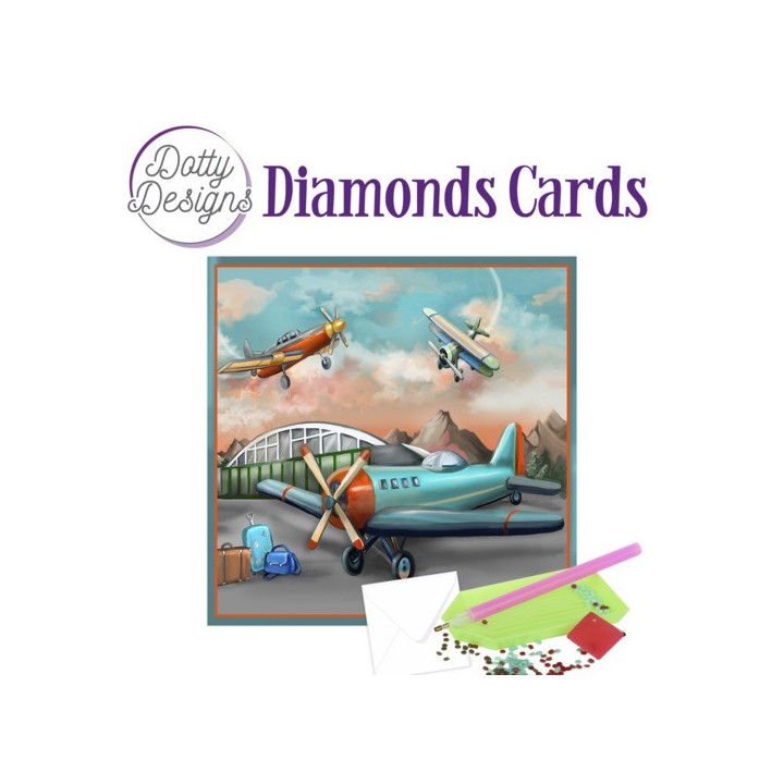 (DDDC1027)Dotty Designs Diamond Cards - Planes