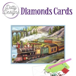 (DDDC1029)Dotty Designs Diamond Cards - Vintage Train