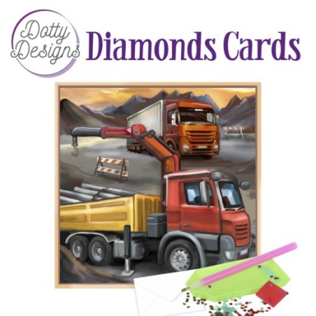 (DDDC1030)Dotty Designs Diamond Cards - Vintage Truck