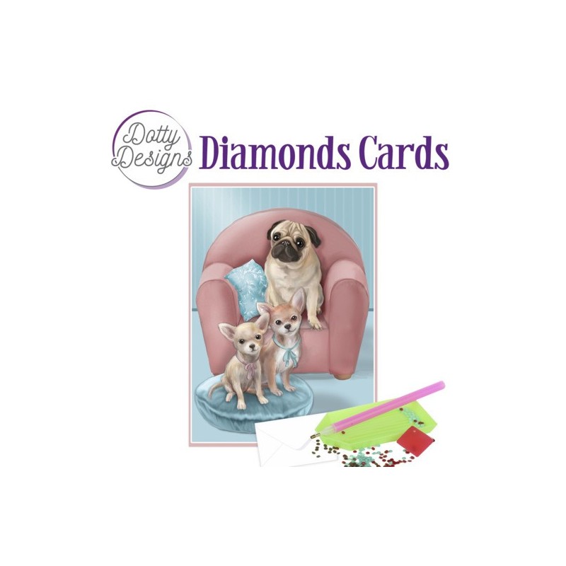 (DDDC1031)Dotty Designs Diamond Cards - Dogs