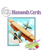 (DDDC1033)Dotty Designs Diamond Cards - Vintage Biplane