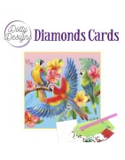 (DDDC1034)Dotty Designs Diamond Cards - Parrots